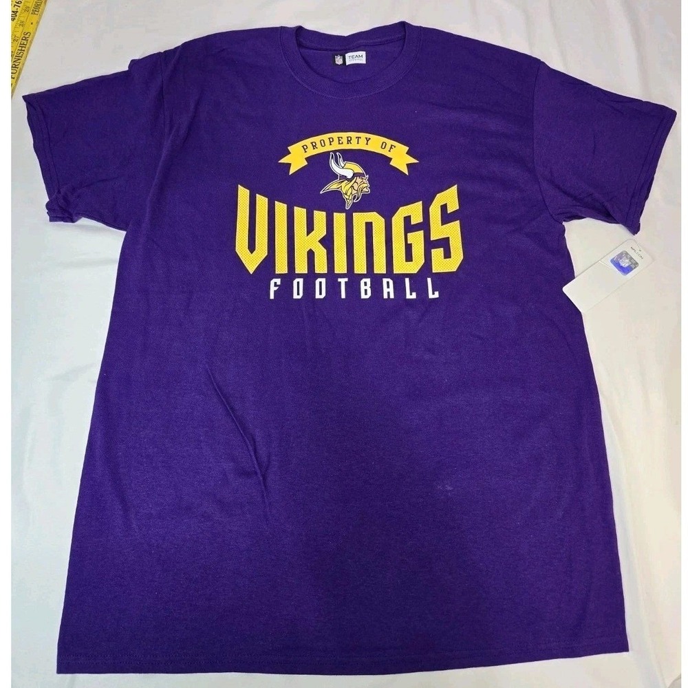 Minnesota Vikings NFL Football T-Shirt Purple Team Apparel Mens M NWT